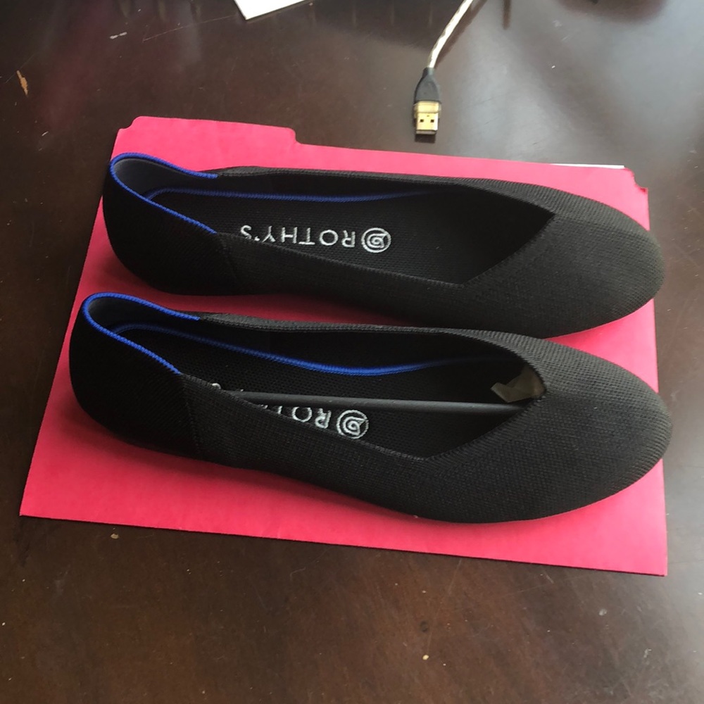 Rothys Black Ballet Flats